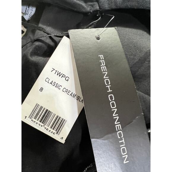 FRENCH CONNECTION WMNS 8 CRISTYN BIRDIE LINEN BLEND HALTER MINI DRESS BLACK NEW - Picture 12 of 13